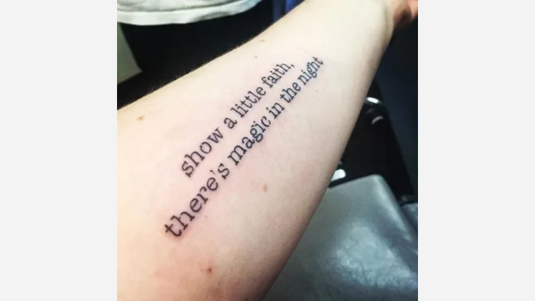 Music Quotes Tattoo