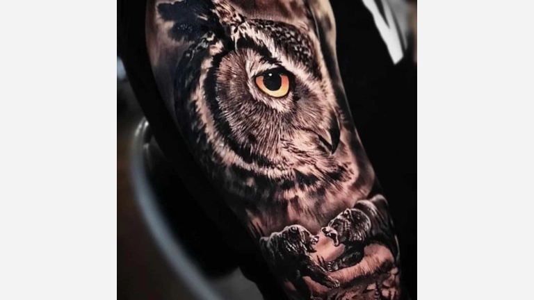 Great Horned Owl Tattoos