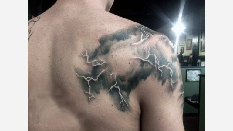 Lighting Cloud Tattoo