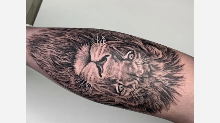 Lion Face Tattoo