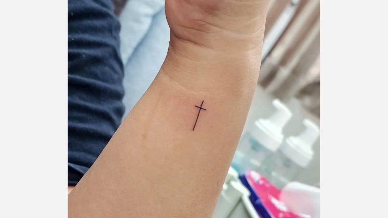 Simple Cross Tattoo