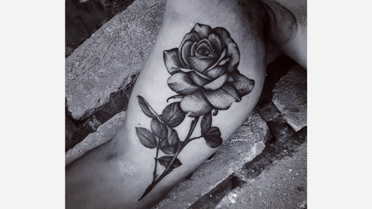 Drawing Rose Tattoo
