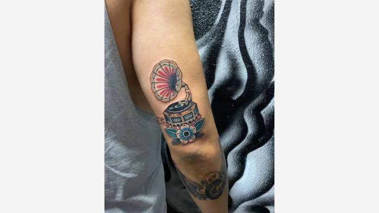 Traditional Music Tattoo