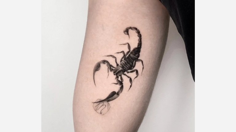 Simple Scorpion Tattoo