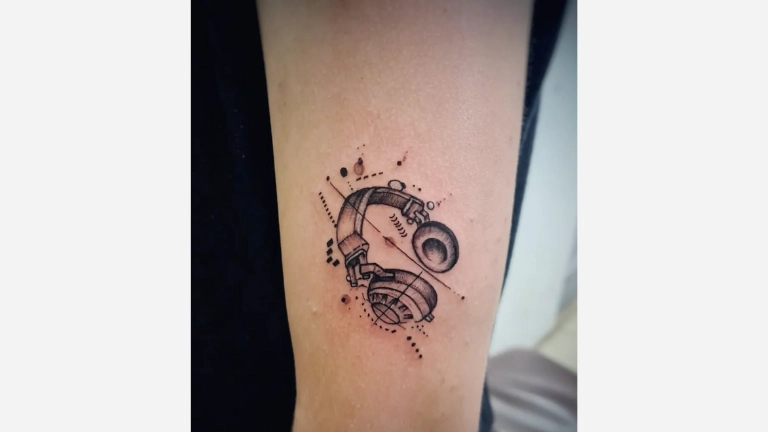 Headphones Music Tattoo