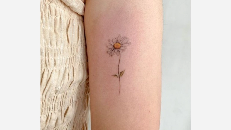 Simple Flower Tattoo