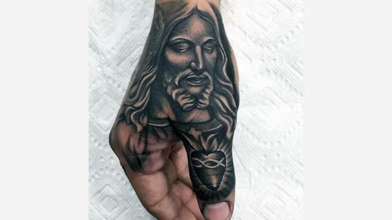 Hand Religious Tattoo