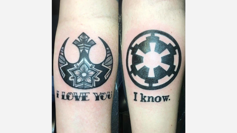 Star War Couple Tattoo