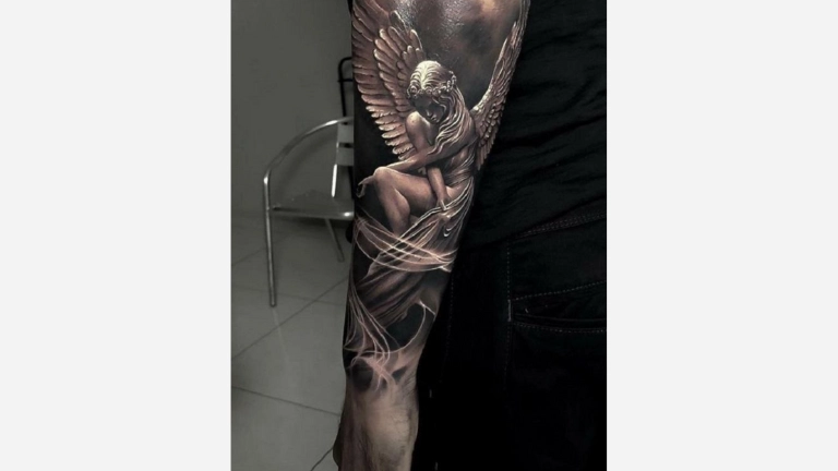 3D Angel Tattoo