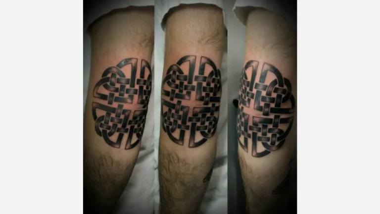 Elbow Religious Tattoo
