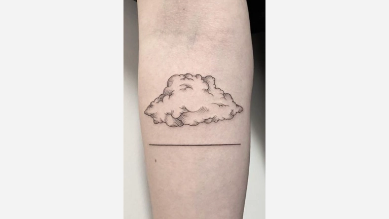 Forearm Cloud Tattoo