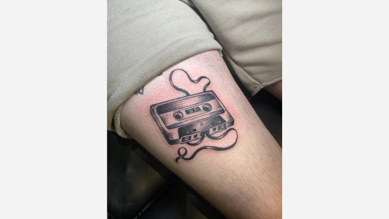 Cassette Tape Music Tattoo