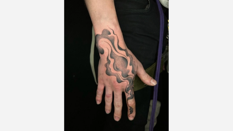 Hand Cloud Tattoo