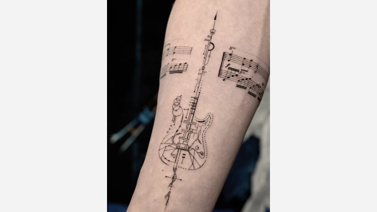 Arm Music Tattoo