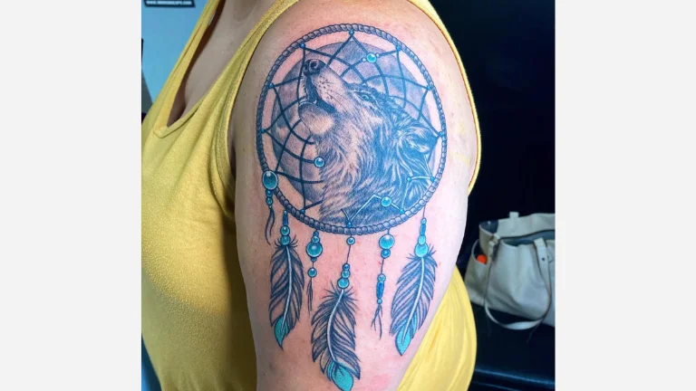 Dreamcatcher Wolf Tattoo