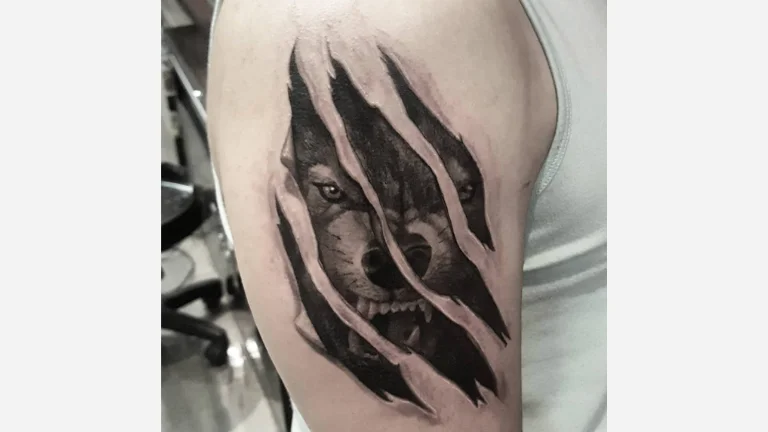 Scratch Wolf Tattoo