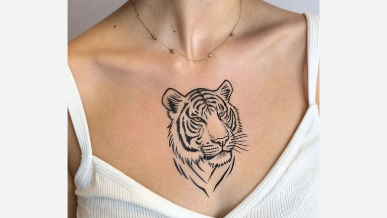 Simple Tribal Tiger Tattoo