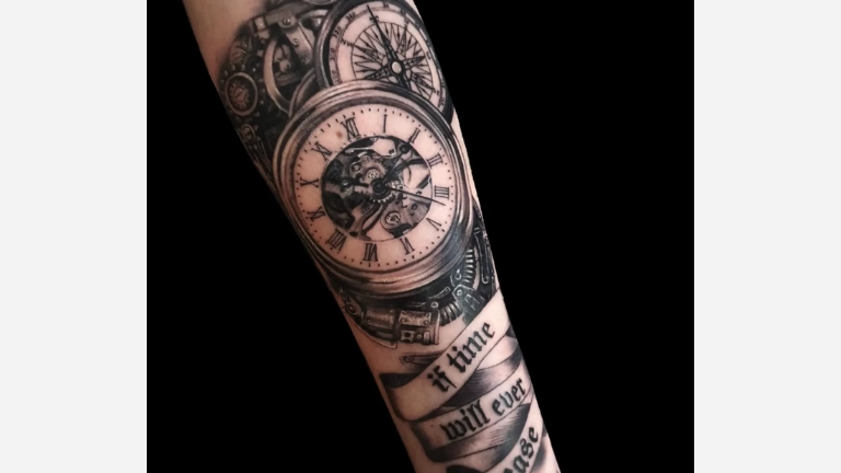 Special Time Clock Tattoo