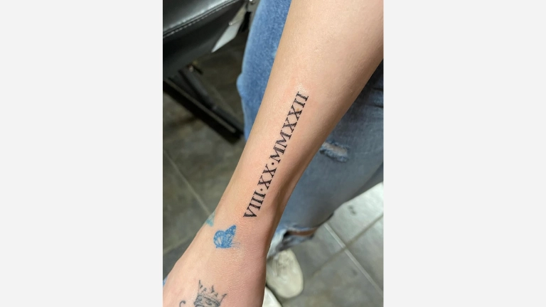 Birthday Roman Numeral Tattoos