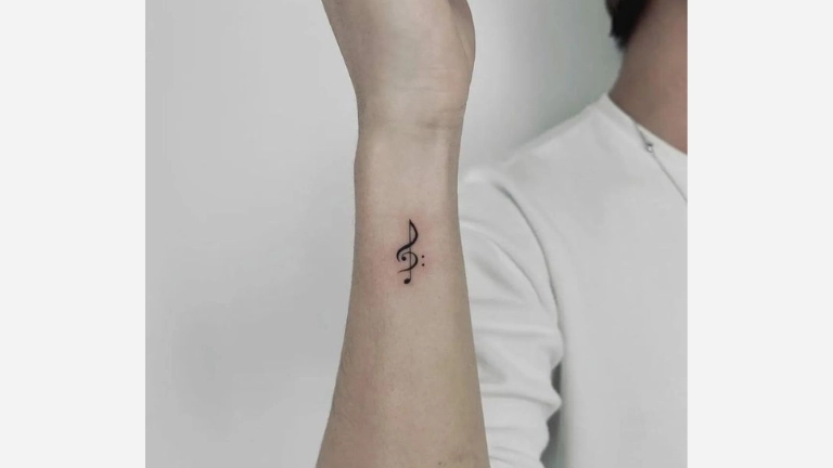 Simple Music Tattoo