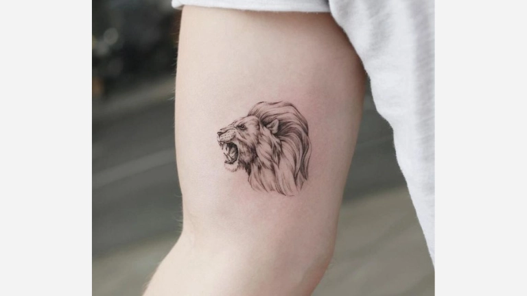 Simple Lion Tattoo