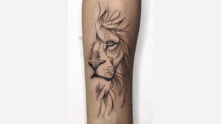 Simple Lion Tattoo