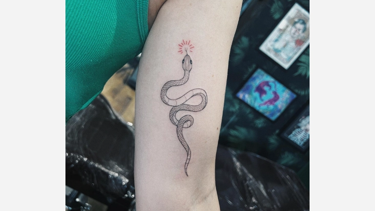 Simple Snake Tattoo