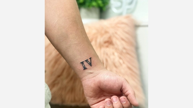 4th Roman Numeral Tattoo