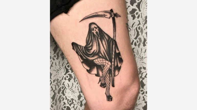 Female Grim Reaper Tattoo