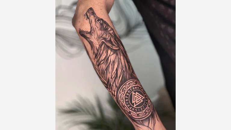 Viking Wolf Tattoo