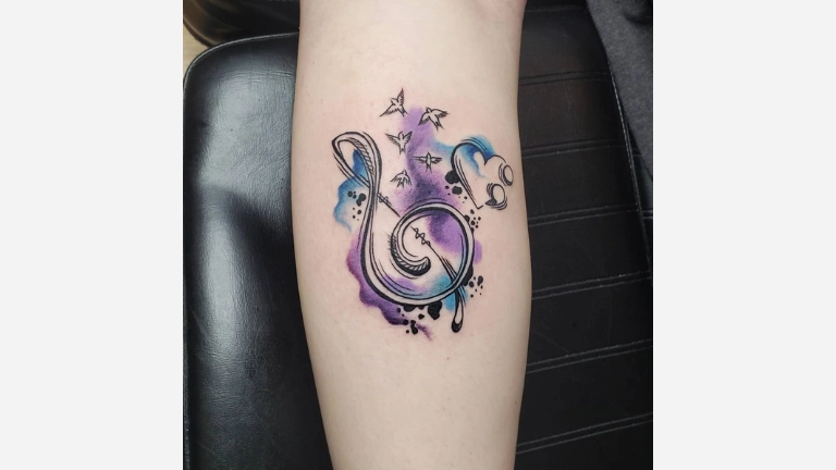 Music Staff Tattoo