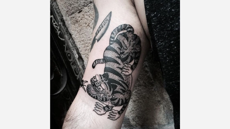 Korean Tiger Tattoo