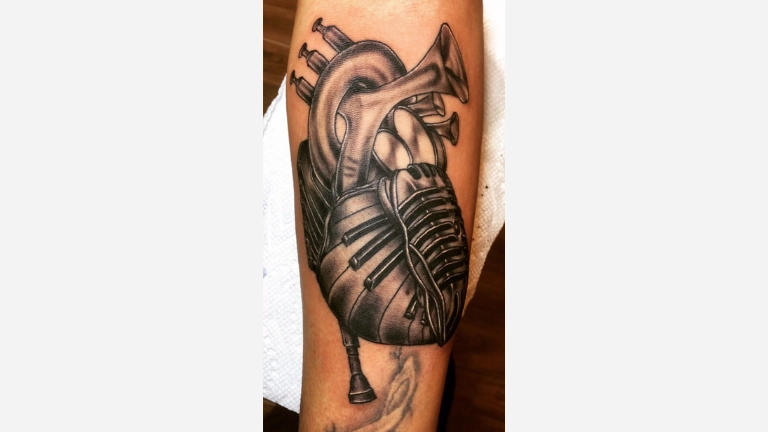 Music Heart Tattoo