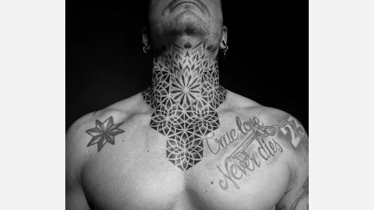 Neck Tattoos for Men