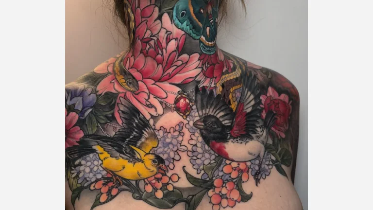 Neck Tattoo for Women