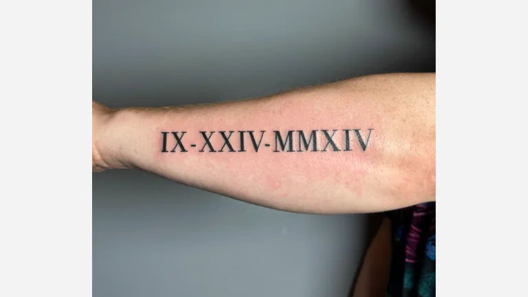 Roman Numerals Tattoo