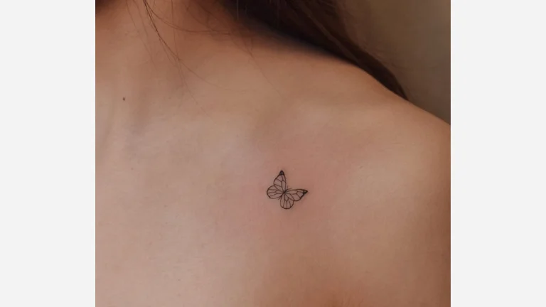 Simple Butterfly Tattoo