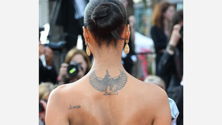 Jourdan Dunn Neck Tattoo