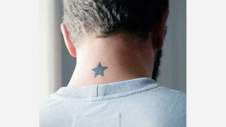 Star Neck Tattoo