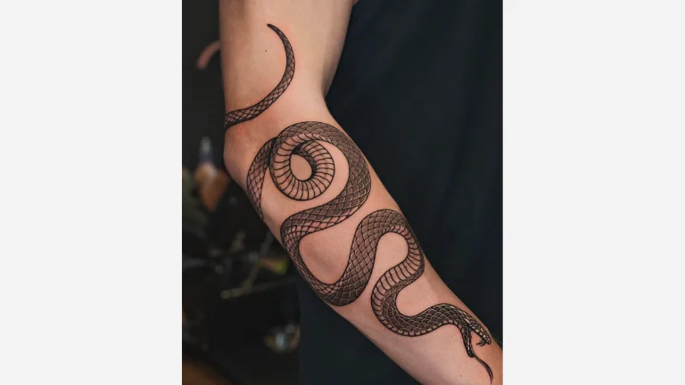 Forearm Snake Tattoo