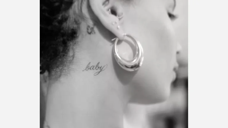 Zoë Kravitz Neck Tattoo