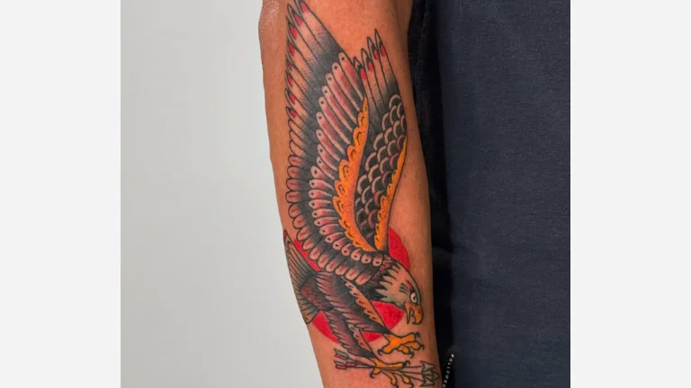 Forearm Eagle Tattoo