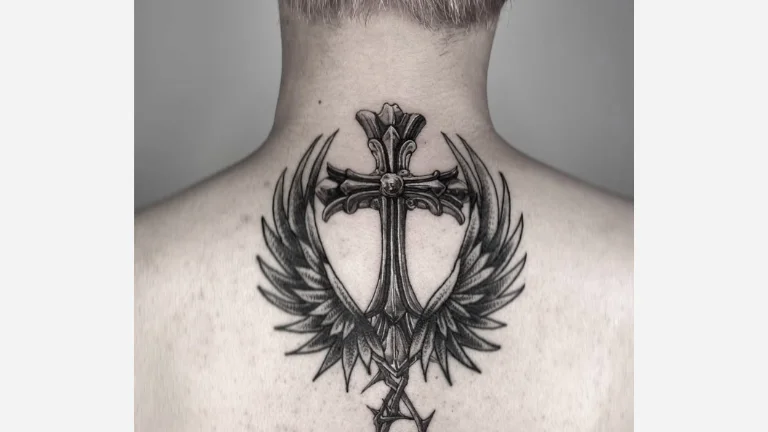 Wing Cross Tattoo