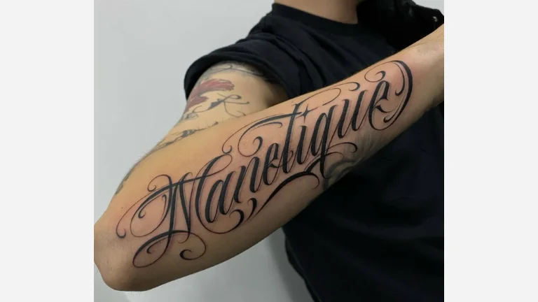 Forearm Name Tattoo