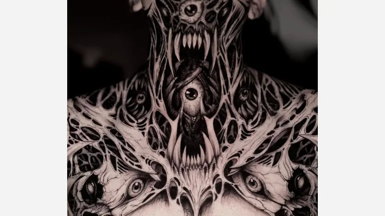 Full Neck Tattoo