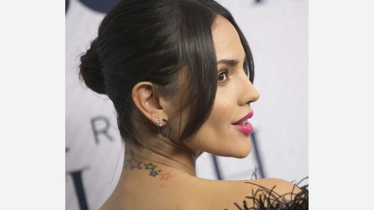 Eiza Gonzalez Neck Tattoo