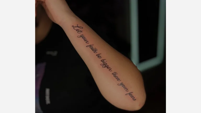 Quotes Forearm Tattoo