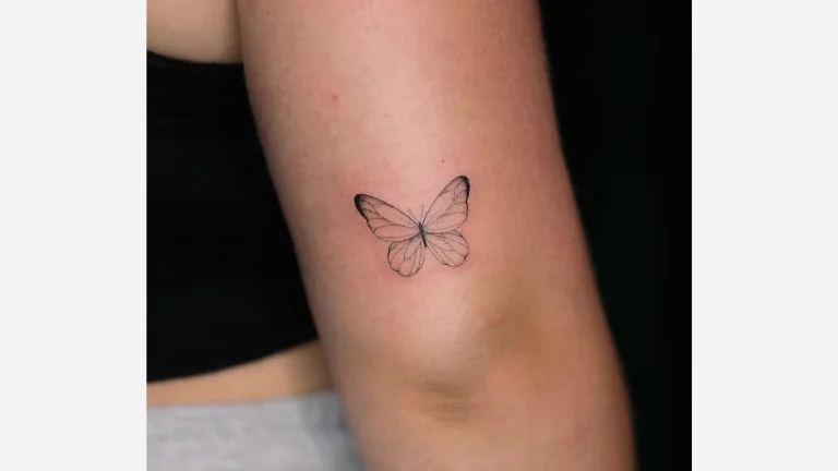 Delicate Butterfly Tattoo
