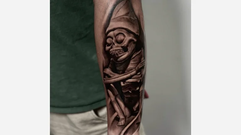 Aztec God of Death Tattoo