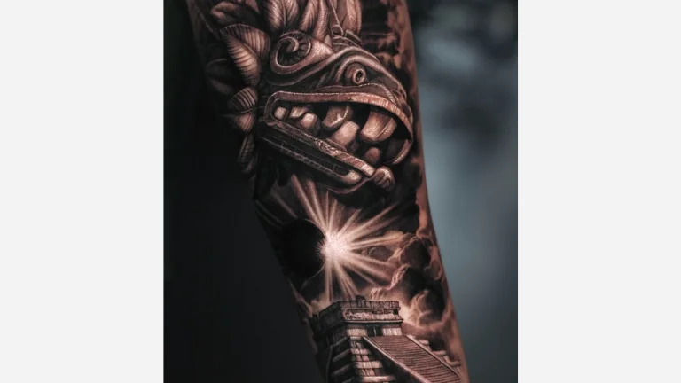 Aztec Pyramids Tattoo